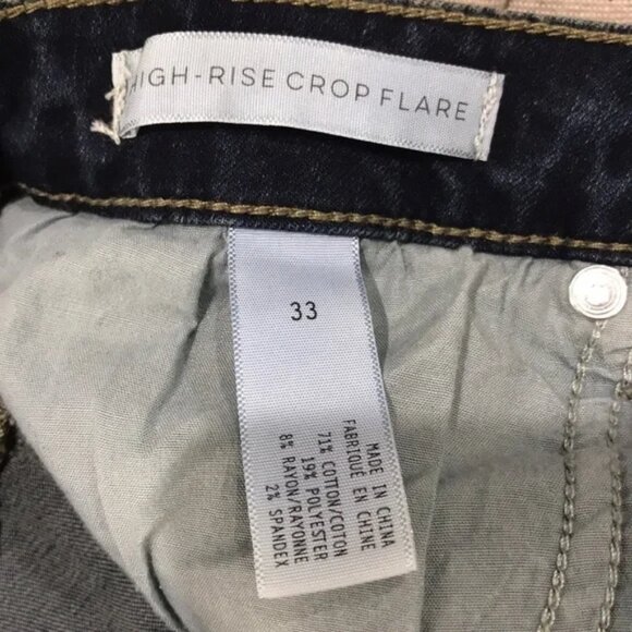 LEITH High Waist Crop Flare Jeans - Picture 6 of 7